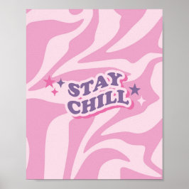 90s esthetisch verblijf chill Poster