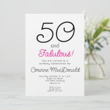 90's Fifty and Fabulous roze 50ste verpartij
