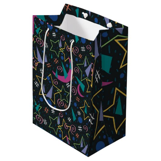 90s Galaxy Arcade Medium Cadeauzakje (Voorkant Gekanteld)