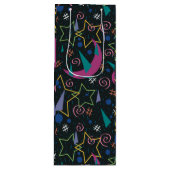 90s Galaxy Arcade Wijn Cadeautas (Voorkant)