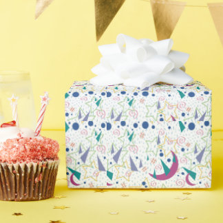 90s Galaxy Arcade- Wit Cadeaupapier