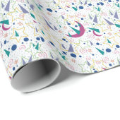 90s Galaxy Arcade- Wit Cadeaupapier (Rol Hoek)