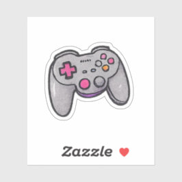 90s Game Controller Sticker – Retro Gamer kiss cut