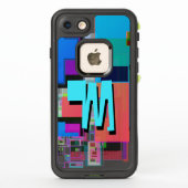 90s Geïnspireerd Kleurrijk Geometrisch Monogram (Achterkant)