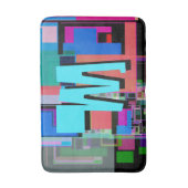 90s Geïnspireerd Kleurrijk Geometrisch Monogram Badmat (Voorkant Verticaal)