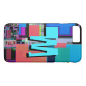 90s Geïnspireerd Kleurrijk Geometrisch Monogram Case-Mate iPhone Case (Achterkant (Horizontaal))