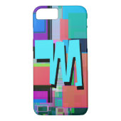 90s Geïnspireerd Kleurrijk Geometrisch Monogram Case-Mate iPhone Case (Achterkant)