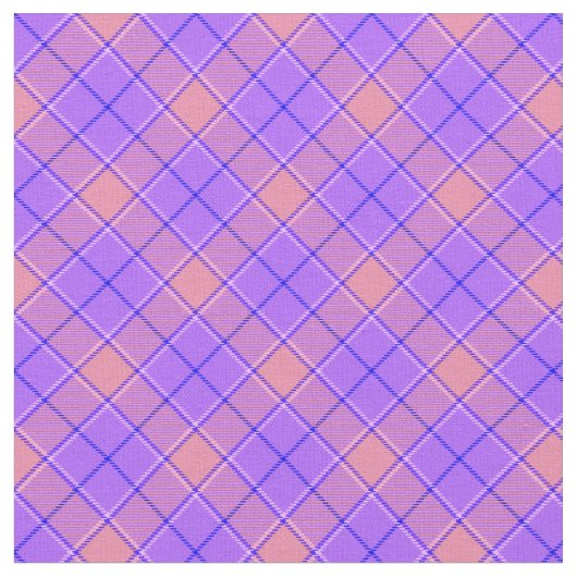 90s geïnspireerd schuin geruit helder paars patroo stof (Close Up)