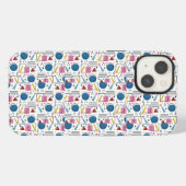 90s Geometrische vormen iPhone Hoesje (Achterkant horizontaal)