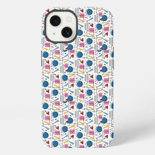90s Geometrische vormen iPhone Hoesje (Achterkant)