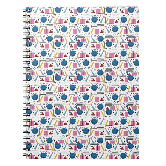 90s Geometrische vormen Notitieboek (Voorkant)