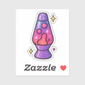 90s glitter gel pen style lava lamp sticker (Vel)