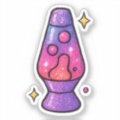90s glitter gel pen style lava lamp sticker (Voorkant)
