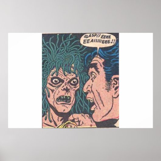 90s Golden age Horror strips Poster (Voorkant)
