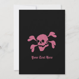 90s Goth Rockabilly Schedel en Kruisbeenderen Punk Kaart