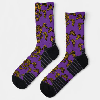 90s Goth Rockabilly Schedel en Kruisbeenderen Punk Sokken