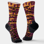 90s Goth Rockabilly Skull and Crossbones Punk Joll Sokken (Gebogen)