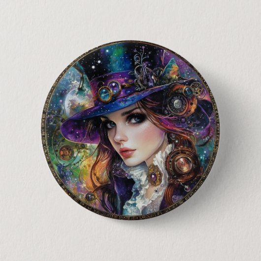 90s Gothic Steampunk Alice Button (Voorkant)