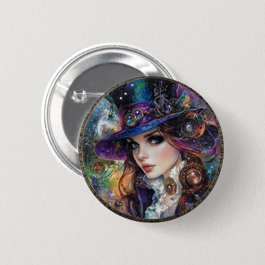 90s Gothic Steampunk Alice Button (Voorkant /achterkant)