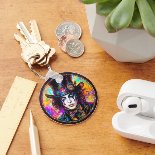 90s Gothic Steampunk Mad Hatter Sleutelhanger (Bureau)