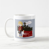 90s Grunge Cartoon Koffiemok (Links)