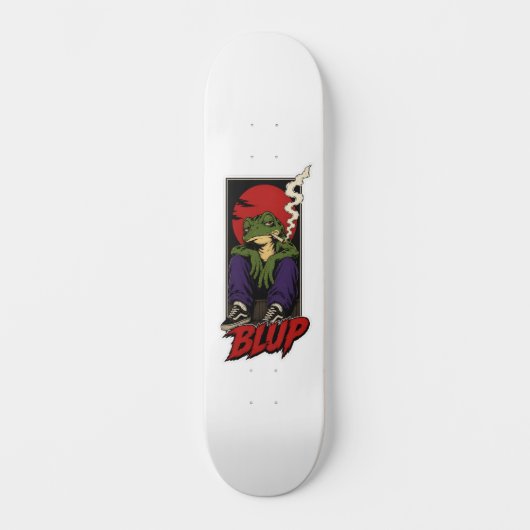 90s Grunge Kikker BLUP Skateboarddek Persoonlijk Skateboard (Voorkant)