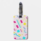 90's Hand getrokken Doodle Bagagelabel (Achterkant verticaal)
