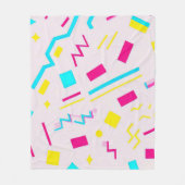 90's Hand getrokken Doodle Fleece Deken (Voorkant)