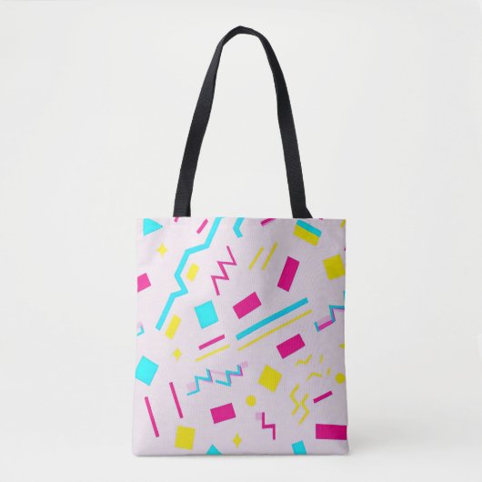 90's Hand getrokken Doodle Tote Bag (Voorkant)