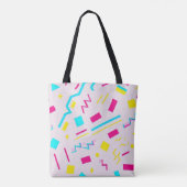 90's Hand getrokken Doodle Tote Bag (Achterkant)