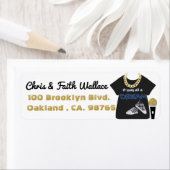 90's Hip Hop Baby Boy Gouden Ketting & Sneaker Urb Etiket (Insitu)