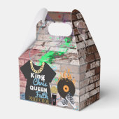 90's Hip Hop Baby shower Gable Favor Box Bedankdoosjes (Achterkant)