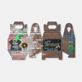 90's Hip Hop Baby shower Gable Favor Box Bedankdoosjes (Uitgevouwen)