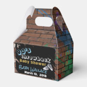 90's Hip Hop Baby shower Gable Favor Box Bedankdoosjes (Voorkant Zijde)