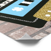 90's Hip Hop Blue-Oooh Baby-Bar Poster (Hoek)