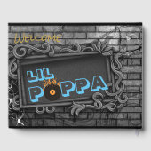 90'S Hip Hop BOY Baby shower Custom Gastenboek (Achterkant)