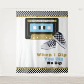 90's Hip Hop BOY Baby shower Foto back Drop Wandkleed (Voorkant)