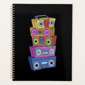 90s Hip Hop Gifts Ghettoblaster Classic Hip Hop Planner (Voorkant)