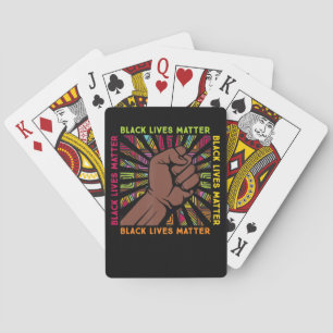90s Hip Hop Music Black Pride Fist Melanin Pokerkaarten