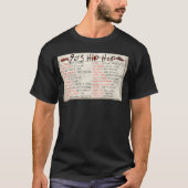 90s Hip Hop Rap Mix Tape Cassette T-shirt (Voorkant)