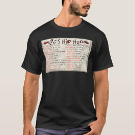 90s Hip Hop Rap Mix Tape Cassette T-shirt