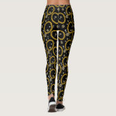 90's Hip Hop Rap Music Cuban Link Chain Leggings (Achterkant)