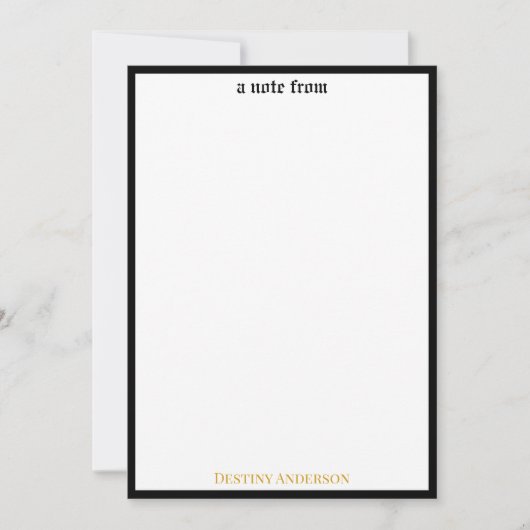  90's Hip Hop Rap Music Gold Cuban Link Chain Notitiekaartje (Voorkant)