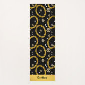  90's Hip Hop Rap Music Gold Cuban Link Chain Yogamat (Voorkant)