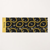  90's Hip Hop Rap Music Gold Cuban Link Chain Yogamat (Voorkant (horizontaal))