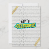 90s Hip Hop Verjaardag Retro Party Kaart (Achterkant)