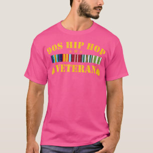 90's Hip Hop Veteraan Kleurrijke Retro T-shirt