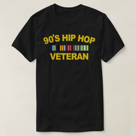 90s Hip Hop Veteran T-shirt (Design voorkant)