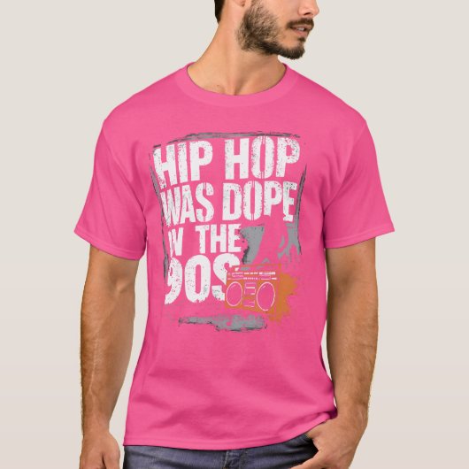 90s Hip Hop Vibes Echte Rap Cultuur T-shirt (Voorkant)