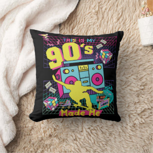 90's Hip Hop Vibes Retro maakte me Kussen
